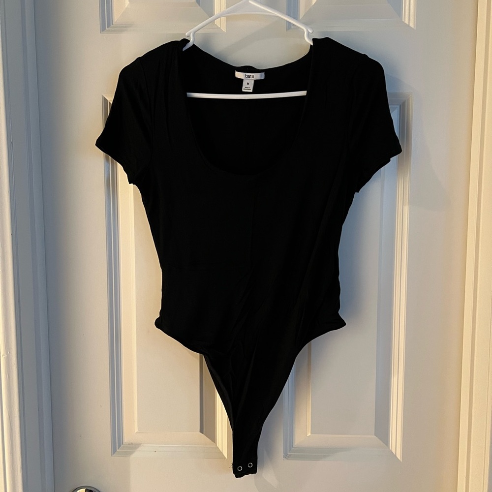 Black Short Sleeve Bodysuit